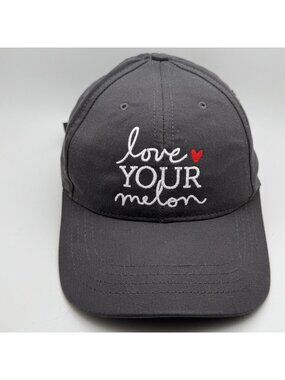 Love Your Melon Gray Embroidered Baseball Cap Hat Adjustable "Love Your Melon"